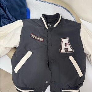 Zara Kids Puffer Varsity Jacket | Toddler size 3T